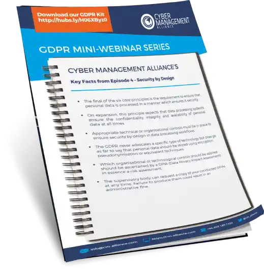 Security Design GDPR Data Privacy Impact Assessment GDPR